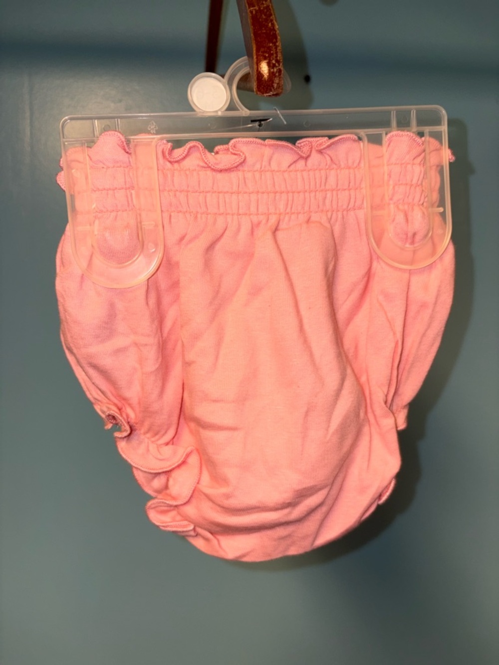 Pink Ruffle Baby Bloomer - Picture 2 of 4